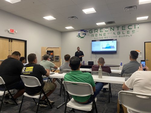 Greentech Renewables Solar Training with Customers